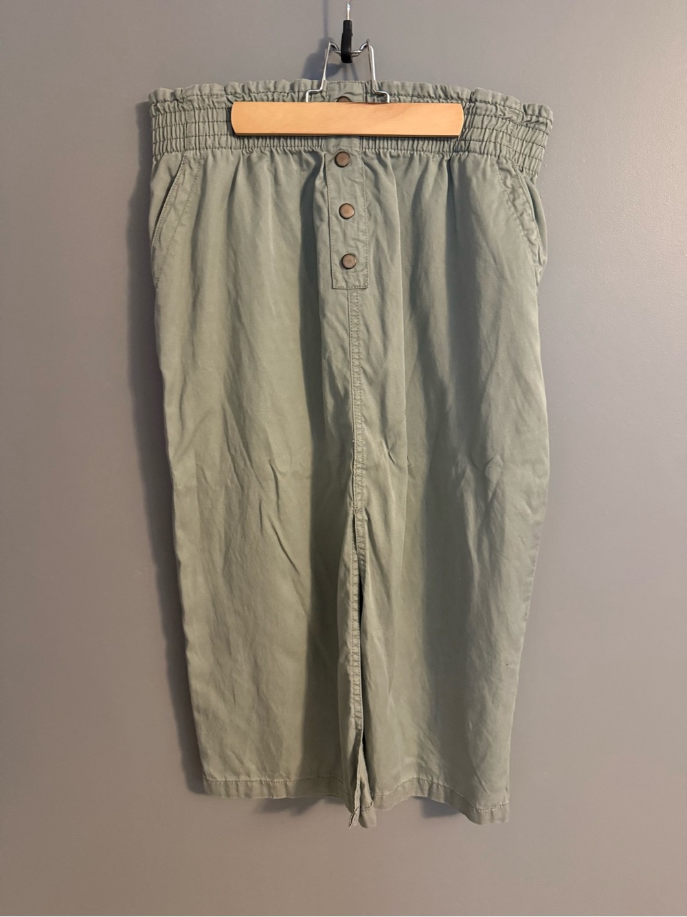 Rachel Roy Army Green Midi Skirt